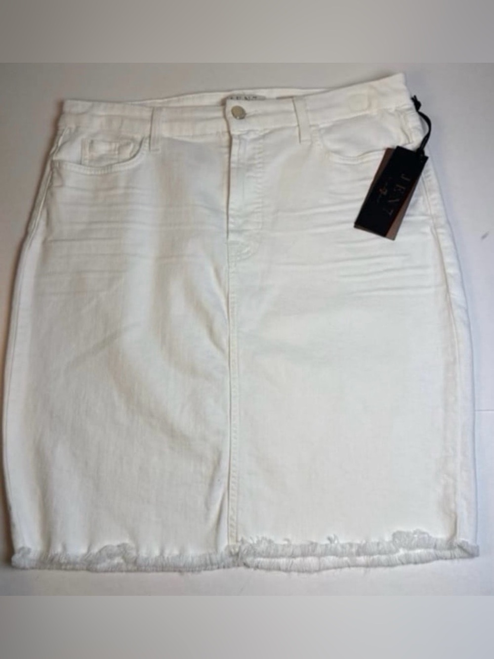 7 for all mankind denim pencil skirt